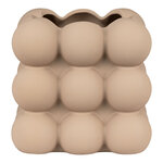 Pot de fleur en céramique marron foncé Ø 13 5 x 13 cm