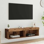 vidaXL Meubles TV 2 Pièces Bois Ancien 60 x 30 x 30 cm Bois d'ingénierie