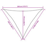 vidaXL Voile d'ombrage 160 g/m² Anthracite 2 5x2 5x3 5 m PEHD