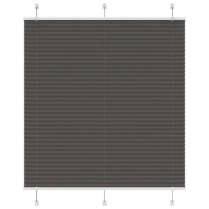 vidaXL Store plissé noir 120x150 cm largeur du tissu 119 4cm polyester