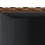 vidaXL Jardinière marron 40x40x80 cm résine tressée