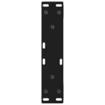 vidaXL Pieds de table basse 2 pièces Noir 28 x (42-43 3) cm Acier