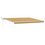 vidaXL Auvent Rétractable Multicolore 400 × 350 cm Polyester et métal