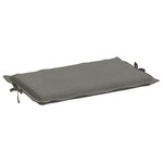 vidaXL Coussin de chaise longue gris foncé mélangé 186x58x4 cm tissu