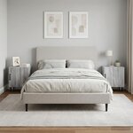 vidaXL Cabinet de chevet 2 pc Sonoma gris 43 x 34 5 x 50 cm