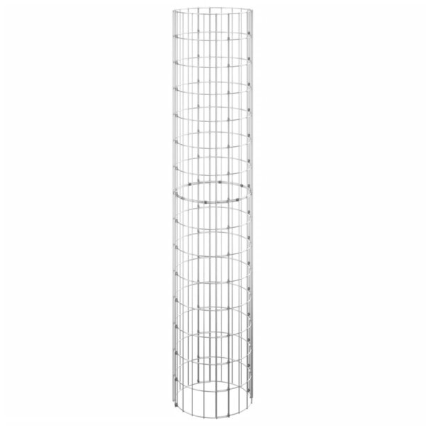 vidaXL Poteau à gabion circulaire Acier galvanisé Ø30x150 cm
