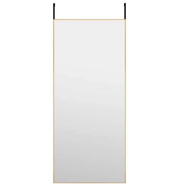 vidaXL Miroir de porte Doré 40x100 cm Verre et aluminium