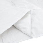 vidaXL Ensemble de Duvet avec oreiller 3 Pièces Blanc Plume de canard