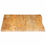 vidaXL Dessus de table à bord vivant 100x80x3 8cm bois massif manguier
