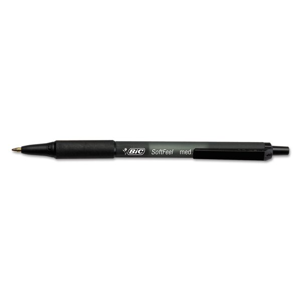 Stylo à bille rétractable Soft Feel Clic grip  noir BIC