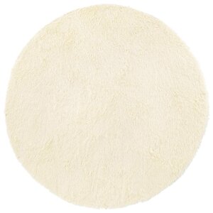 vidaXL Tapis shaggy à poils longs NAVARRA crème 160x160 cm polyester