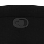 vidaXL Fauteuil inclinable en tissu noir