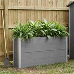 vidaXL Jardinière surélevée Gris 150 x 30 x 72 cm WPC et Aluminium