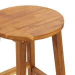 vidaXL Ensemble de bar 3 Pièces Bois d'acacia solide