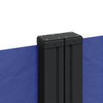 vidaXL Auvent latéral rétractable bleu 220x1000 cm
