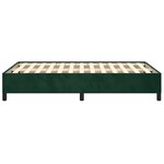 vidaXL Cadre de lit sans matelas vert foncé 120x200 cm velours