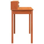 vidaXL Bureau avec tiroir Cire marron 110 x 50 x 93 cm Pin massif