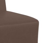 vidaXL Unité de Sofa Modulaire Sans Accoudoirs 3 Pièces Marron