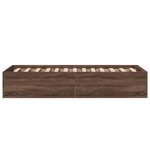 vidaXL Cadre de lit sans matelas chêne marron 90x190 cm