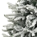 vidaXL Sapin de Noël artificiel à flocons de neige Vert 240 cm PVC/PE