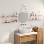 vidaXL Étagère flottante 4 pc Rose 80 x 9 x 2 5 cm Acier