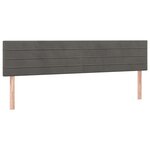 vidaXL Sommier à lattes de lit et matelas gris foncé 120x190cm velours