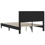 vidaXL Cadre de lit avec tête de lit Noir 120 x 190 cm Velours