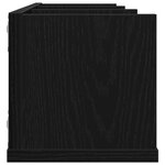 Étagère murale CD vidaXL en chêne noir 75x18x18 cm en bois d'ingénierie