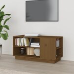 vidaXL Meuble TV Marron miel 80x35x40 5 cm Bois de pin massif