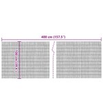 vidaXL Clôture de jardin 400x100 cm roseau