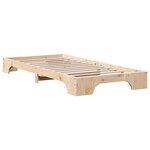 vidaXL Cadre de Lit 90x200 cm en Bois de Pin Massif