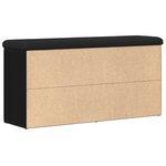 Banc de rangement vidaXL Chêne noir 100x30x48 cm Bois aggloméré