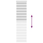 vidaXL Store zèbre gris clair largeur du tissu 55 9 cm polyester