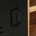 vidaXL Meuble TV 80x30x40 cm bois massif de manguier brut