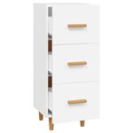 vidaXL Buffet blanc 34 5x34x90 cm bois d'ingénierie