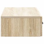 vidaXL Table d'appoint murale 87 5 x 34 5 x 17 cm Bois d'ingénierie