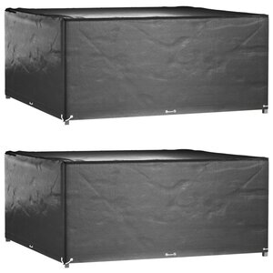 vidaXL Housses de salon de jardin 2 Pièces 16 œillets 250x250x90 cm carré