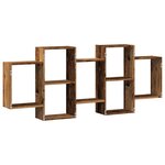 vidaXL Étagère murale vieux bois 159x18x65 cm bois d'ingénierie