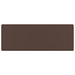 vidaXL Lavabo carré à trop-plein Marron foncé mat 41x41 cm Céramique