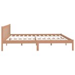 vidaXL Cadre de lit sans matelas marron miel bois massif 200x200 cm