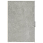 Armoire de bureau moderne grise béton 40 x 49 x 75 cm avec tiroir rangement pratique en bois d'ingénierie gris 02_0048291