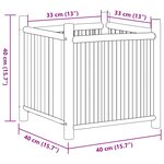 vidaXL Jardinière 40x40x40 cm bambou