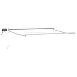 vidaXL Cadre de store rétractable électrique Blanc 3 x 2 m Aluminium