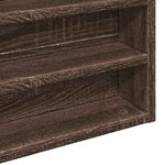 vidaXL Armoire à vitrine chêne marron 100x8 5x50 cm bois d'ingénierie