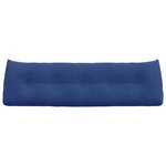 vidaXL Coussin de Dos Bleu police 160 x 24 x 50 cm Velours