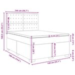 vidaXL Sommier à lattes de lit et matelas bleu 140x190 cm velours