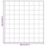 vidaXL Duvet d'hiver Doré 220 x 200 cm Satin et Microfibre