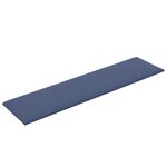 vidaXL Panneaux muraux 12 Pièces Bleu 60x15 cm Tissu 1 08 m²