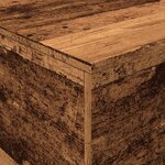 vidaXL Table basse avec lumières LED vieux bois 90x50x40 cm