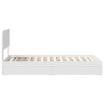 vidaXL Lit de Rangement Blanc 75 x 190 cm Bois d'ingénierie